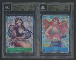 Lot of (5) BGS 10 2025 One Piece Mini Tin Vol 2 Promos Nami Nico Robin Bonney - Image 3