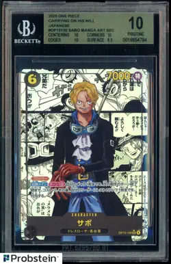 2025 One Piece Carrying On His Will #OP13120 Sabo Manga Japanese BGS 10 PRISTINE - Image 1