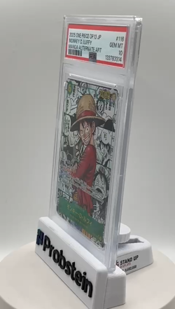 2025 One Piece OP-13 Japanese Manga #118 Monkey D. Luffy PSA 10 GEM MINT - Image 2