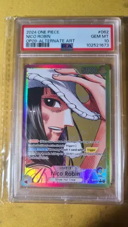One Piece - Nico Robin OP09-062 Leader Alt Art - English PSA 10 - Image 1