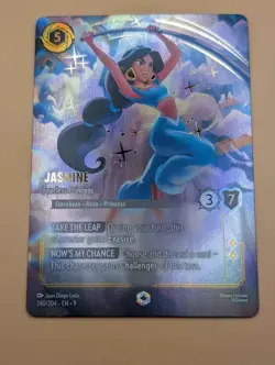 Jasmine Fearless Princess Gradeable Enchanted Fabled 240/204 Disney Lorcana 240 - Image 2