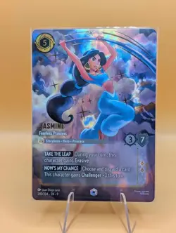 Jasmine Fearless Princess Gradeable Enchanted Fabled 240/204 Disney Lorcana 240 - Image 4