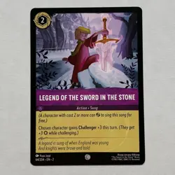 Legend of the Sword in the Stone 64/204 Disney Lorcana Rise of the Floodborn NM - Image 1