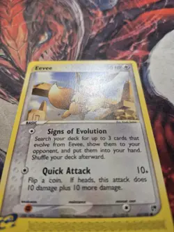 Eevee Common Sandstorm 63/100 Pokemon Card TCG WOTC NM - Image 2