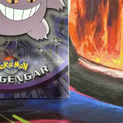 Pokemon #94 GENGAR Card | Topps 2000 TV Animation | Holo Blue Logo LP - Image 2