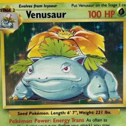 Venusuar Base Set 1999 Holo Rare Unlimited 15/102 Pokemon Card TCG - LP - Image 2
