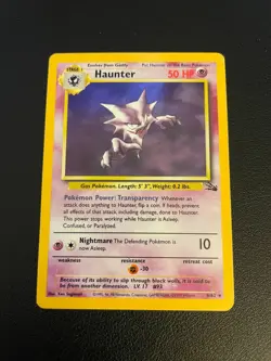 Haunter Holo 6/62 Fossil Set WOTC Pokemon Card LP-MP Vintage - Image 1