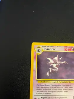 Haunter Holo 6/62 Fossil Set WOTC Pokemon Card LP-MP Vintage - Image 3