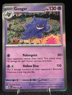 Pokemon Card Lot – Gengar 094/194, Mega Gengar EX 096/094 – Regular, Holo - Image 4