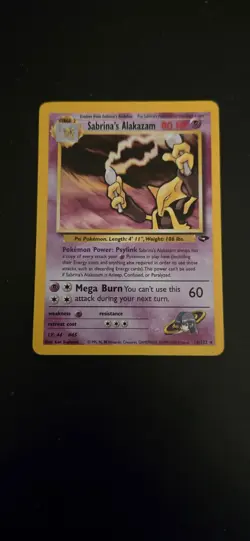 Sabrina's Alakazam 16/132 Gym Challenge 2000 Holo Pokemon Card TCG - Image 2