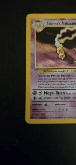 Sabrina's Alakazam 16/132 Gym Challenge 2000 Holo Pokemon Card TCG - Image 4