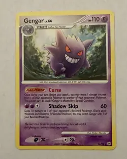 1 Pokemon cards, Gengar Hp 110, Stage 2, Curse, Shadow Skip, 2009, 16/99, Nice - Image 1