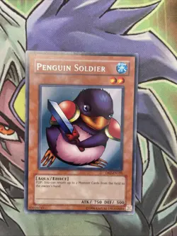 DB2-EN105 Penguin Soldier Rare Unlimited Edition NM Yugioh Card - Image 1
