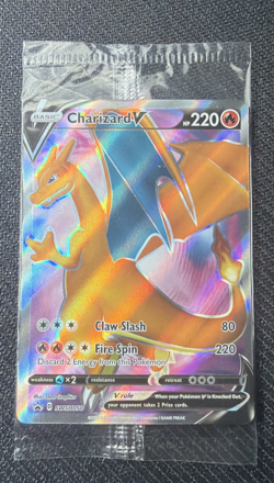 Pokemon Champions Path Charizard V SWSH050 Promo Full Art Card Sealed - Image 1