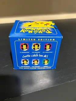Pokemon Limited Edition 23K Gold-Plated Pikachu Trading Card with Poke Ball - Image 3