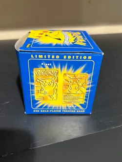 Pokemon Limited Edition 23K Gold-Plated Pikachu Trading Card with Poke Ball - Image 4