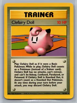 Clefairy Doll Base Set #070/102 Rare Pokemon Card - Image 1