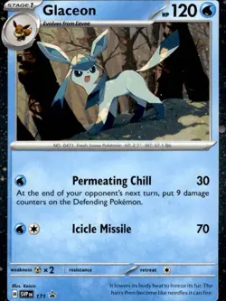 Glaceon - (Cosmos Holo) Holofoil Promo SV: Scarlet & Violet Promo Cards 171 NM - Image 1