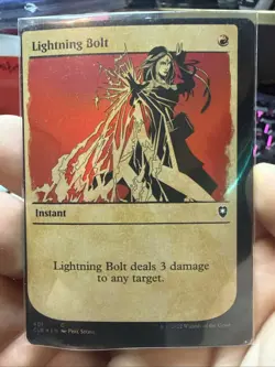 Lightning Bolt (Showcase) Commander Legends: Battle for Baldur's Gate Misprint - Image 1