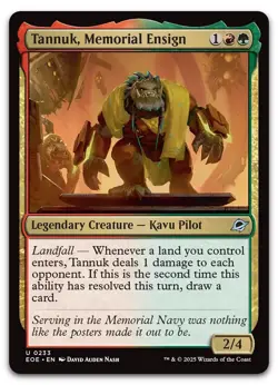 Tannuk, Memorial Ensign #233 (NM) Edge of Eternities EOE Magic MTG - Image 1
