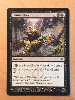 Magic The Gathering MTG Dismember New Phyrexia LP - Image 1