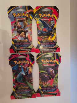 Pokemon TCG Mega Evolution Phantasmal Flames 4x Sleeved Booster Pack Art Set - Image 4