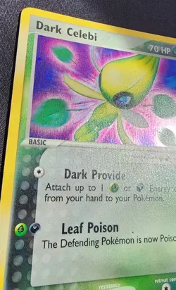 Dark Celebi 4/101 Holo Rare EX Hidden Legends 2004 Pokemon LP - Image 5