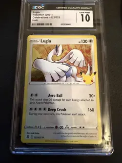 lugia pokemon celebrations 022/025 holo cgc gem mint 10 - Image 1