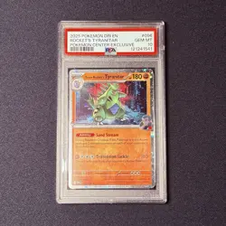 PSA 10 2025 Pokemon Center Exclusive Team Rocket’s Tyranitar #096 GEM MT - Image 3