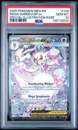 MEGA GARDEVOIR EX Mega Evolution Special Illustration Rare #178 PSA 10 Pokemon - Image 1