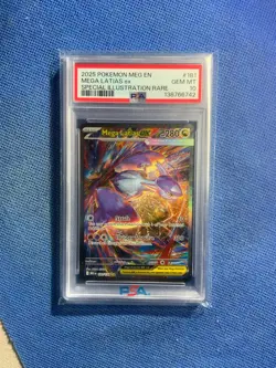 2025 POKEMON MEG SPECIAL ILLUSTRATION RARE #181 MEGA LATIAS EX PSA 10 - Image 1