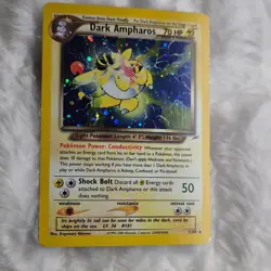 Pokemon Dark Ampharos 11/105 Neo Destiny Holo Rare 2000 Stage 2 70 HP Nintendo - Image 3