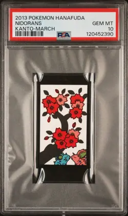 2013 POKEMON HANAFUDA KANTO MARCH NIDORANS PSA 10 - Image 1