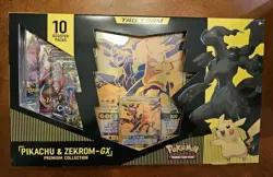 Pokemon Pikachu & Zekrom GX Tag Team Premium Collection Box SEALED - Image 1