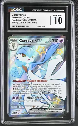 Pokemon CGC 10 Gardevoir ex SV: Paldean Fates 217/091 Shiny Ultra Rare Holo - Image 1