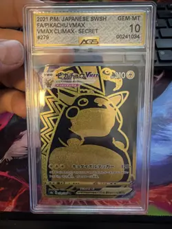 AGS 10 Pokemon Pikachu Sword & Shield VMAX Climax #279 Japanese - Image 1
