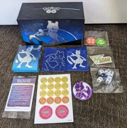 Empty Pokemon GO Mewtwo Elite Trainer Box w/ Accessories - Image 1