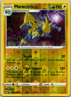 Pokemon - Manectric 059/189 - Reverse Holo Rare - Darkness Ablaze - NM/M - NEW - Image 1