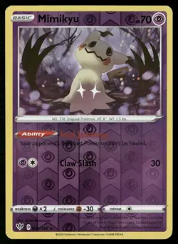 ✰ MIMIKYU 081/189 REVERSE HOLO RARE DARKNESS ABLAZE POKEMON ✰ LP - Image 2