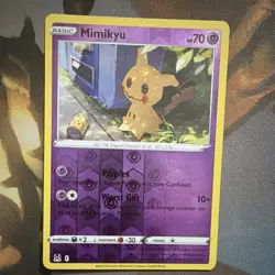 Pokemon TCG Mimikyu 080/196 Lost Origin Rare Reverse Holo - Image 1