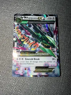 Pokemon TCG - M Rayquaza EX 76/108 - XY Roaring Skies 2015 - Extended Art LP+ - Image 1