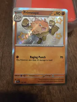 Pokemon 2024 Paldean Fates Primeape 170/91 Holo Rare Baby Shiny - Image 1