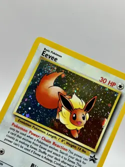 Pokemon 2000 Eevee Black Star Promo #11 MINT 🌀 Swirl Above Tail 🌀 - Image 2