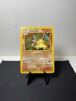 Pokemon TCG: Base Set Unlimited Charizard 4/102 Holo Rare MP - Image 2