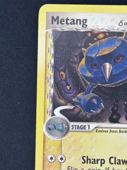 2005 Metang 49/113 EX Delta Species Pokemon Prerelease Stamped - Image 3