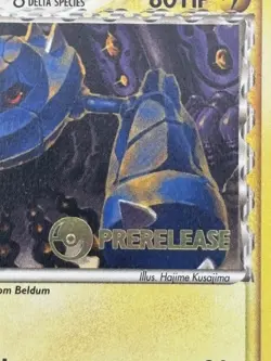 2005 Metang 49/113 EX Delta Species Pokemon Prerelease Stamped - Image 4