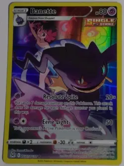 Pokemon TCG Banette TG07/TG30 Lost Origin Trainer Gallery Ultra Rare Holo 80 HP… - Image 1