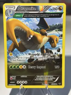 Pokemon 2015 XY Roaring Skies Dragonite #52/108 Reverse Holo LP - Image 1