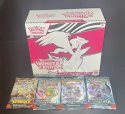Pokemon TCG Scarlet & Violet White Flare ETB Elite Trainer Box + 4 Sealed Packs - Image 1