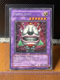 Yugioh TCG Lot of 3: Ojama King, Ojama Yellow, & Ojama Black 1st Edition - NM - Image 2